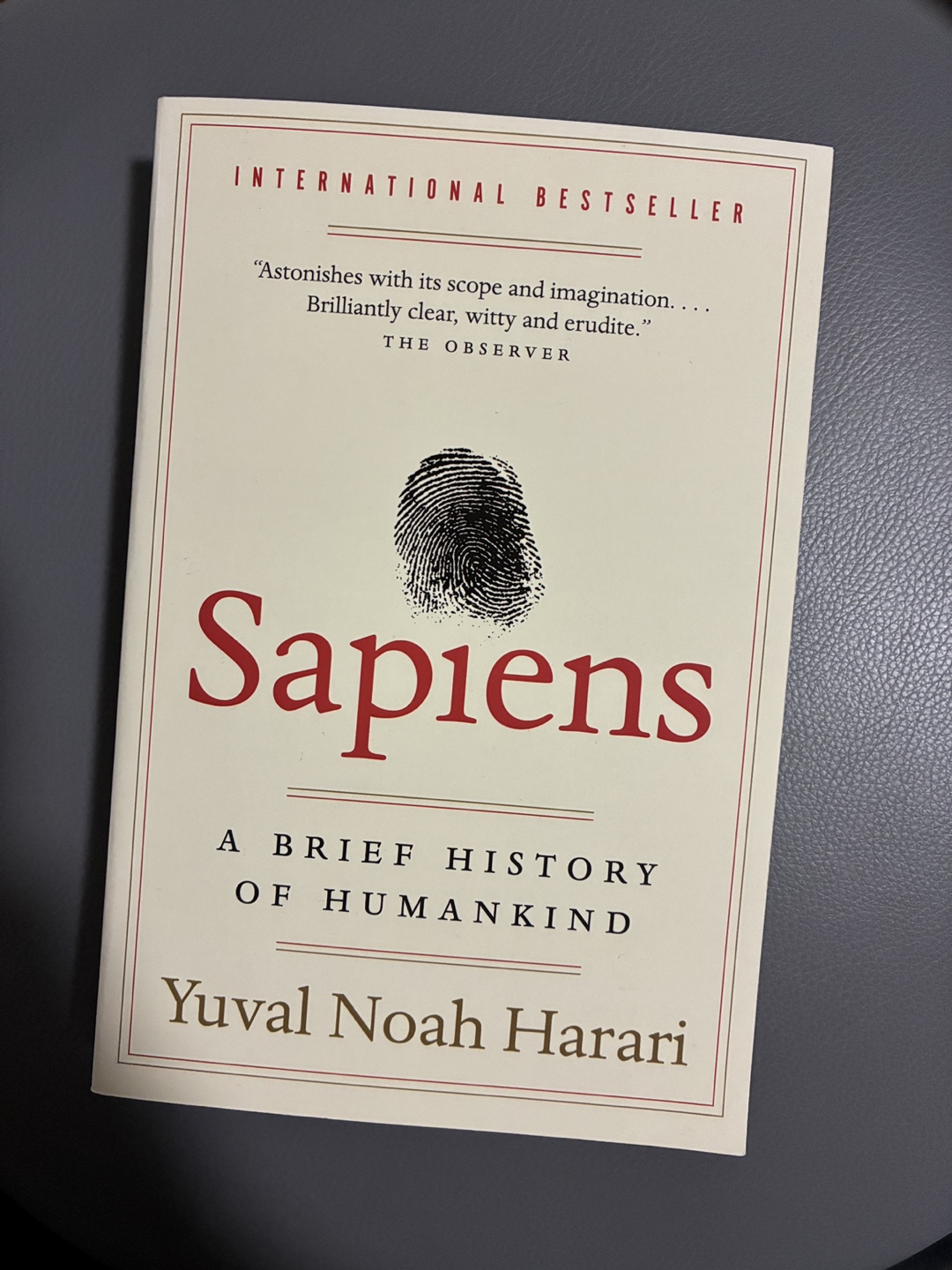 Sapiens: A Brief History of Humankind by Yuval Noah Harari