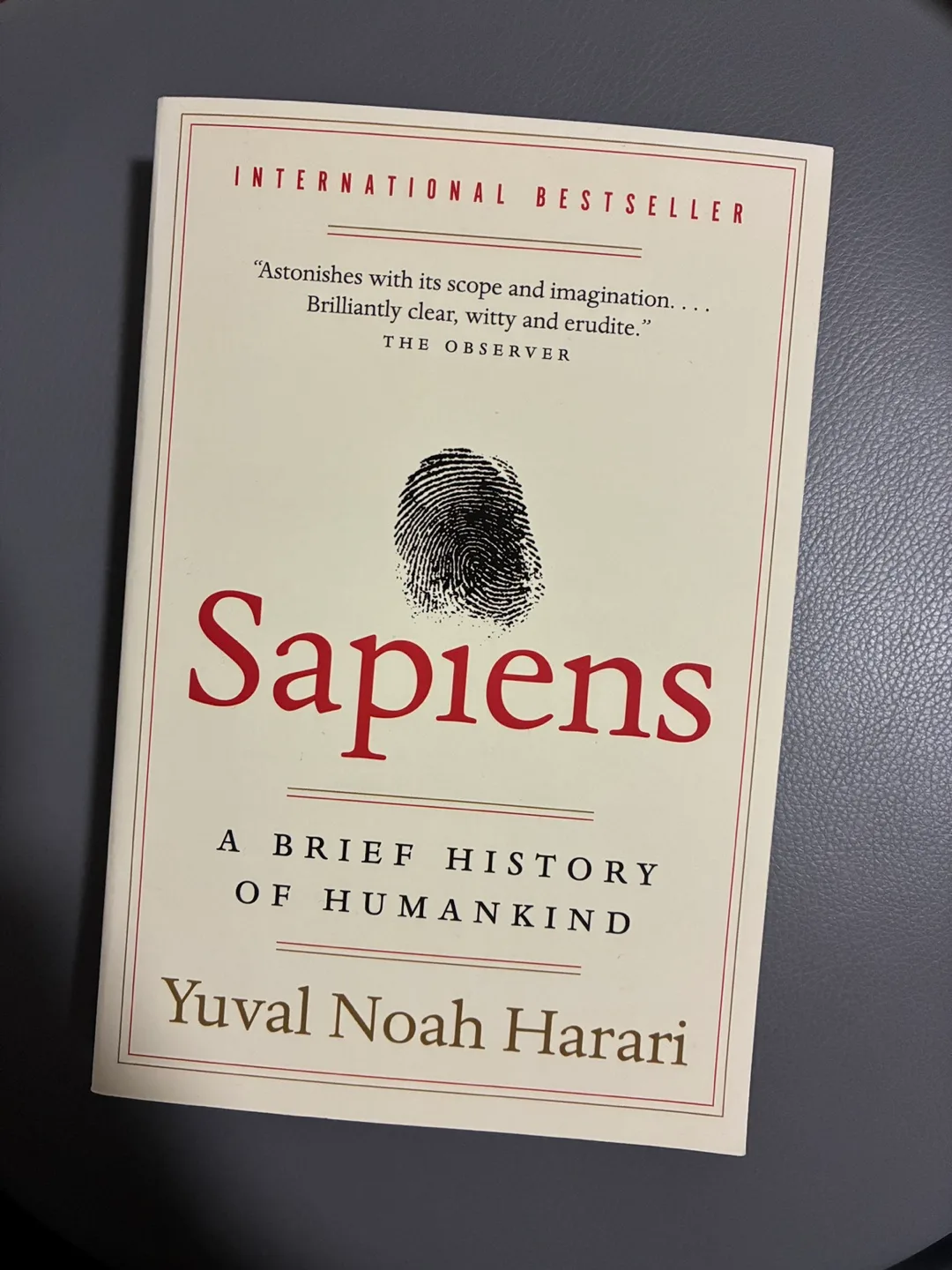 Sapiens: A Brief History of Humankind by Yuval Noah Harari
