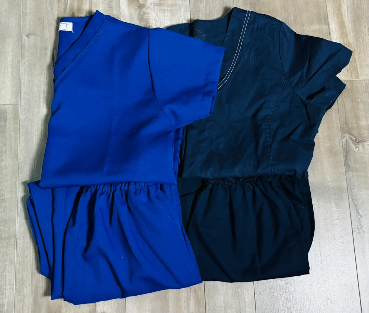 Set of Two  Blue Scrub Sets Small