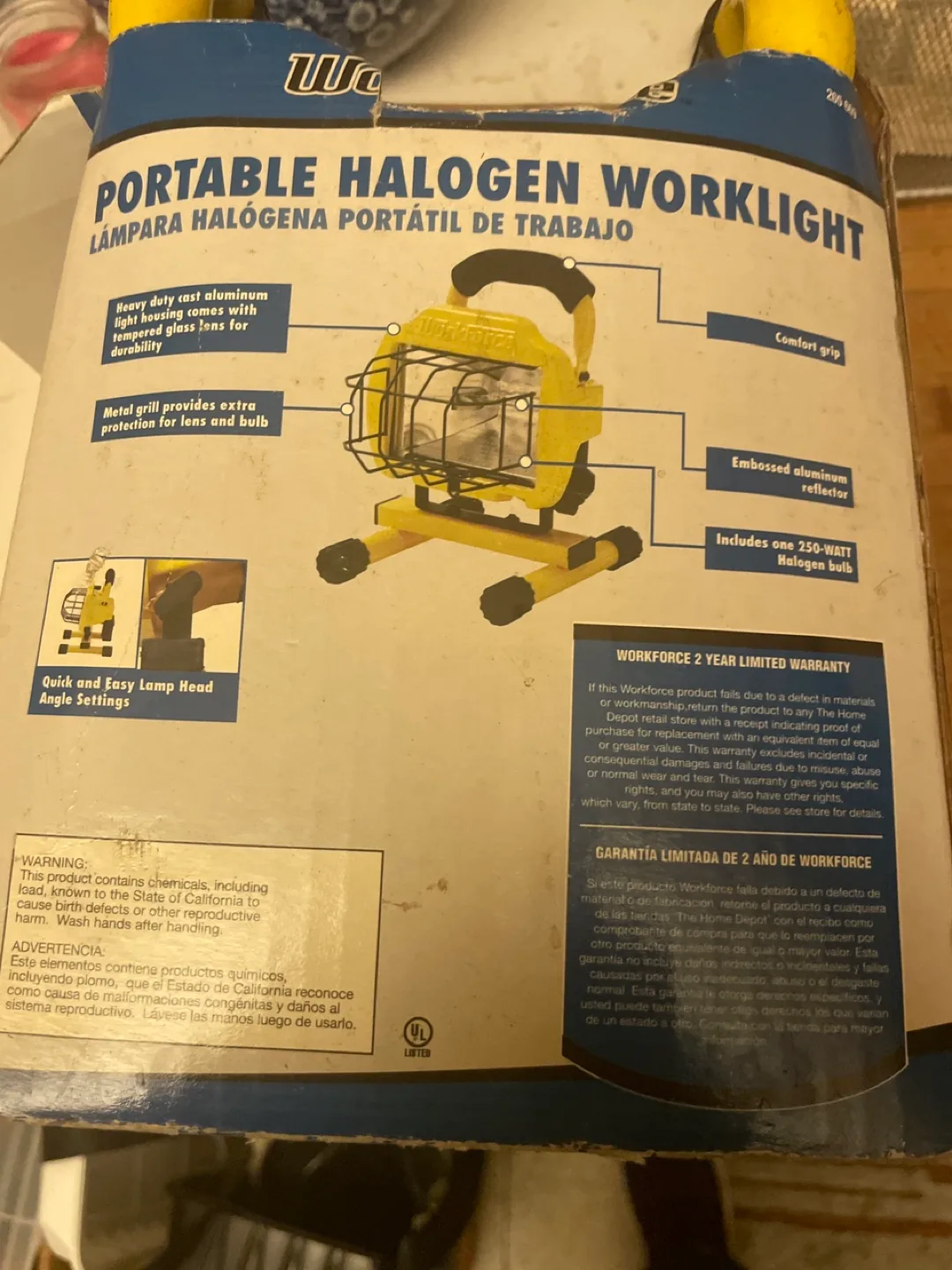 Workforce Portable Halogen Worklight