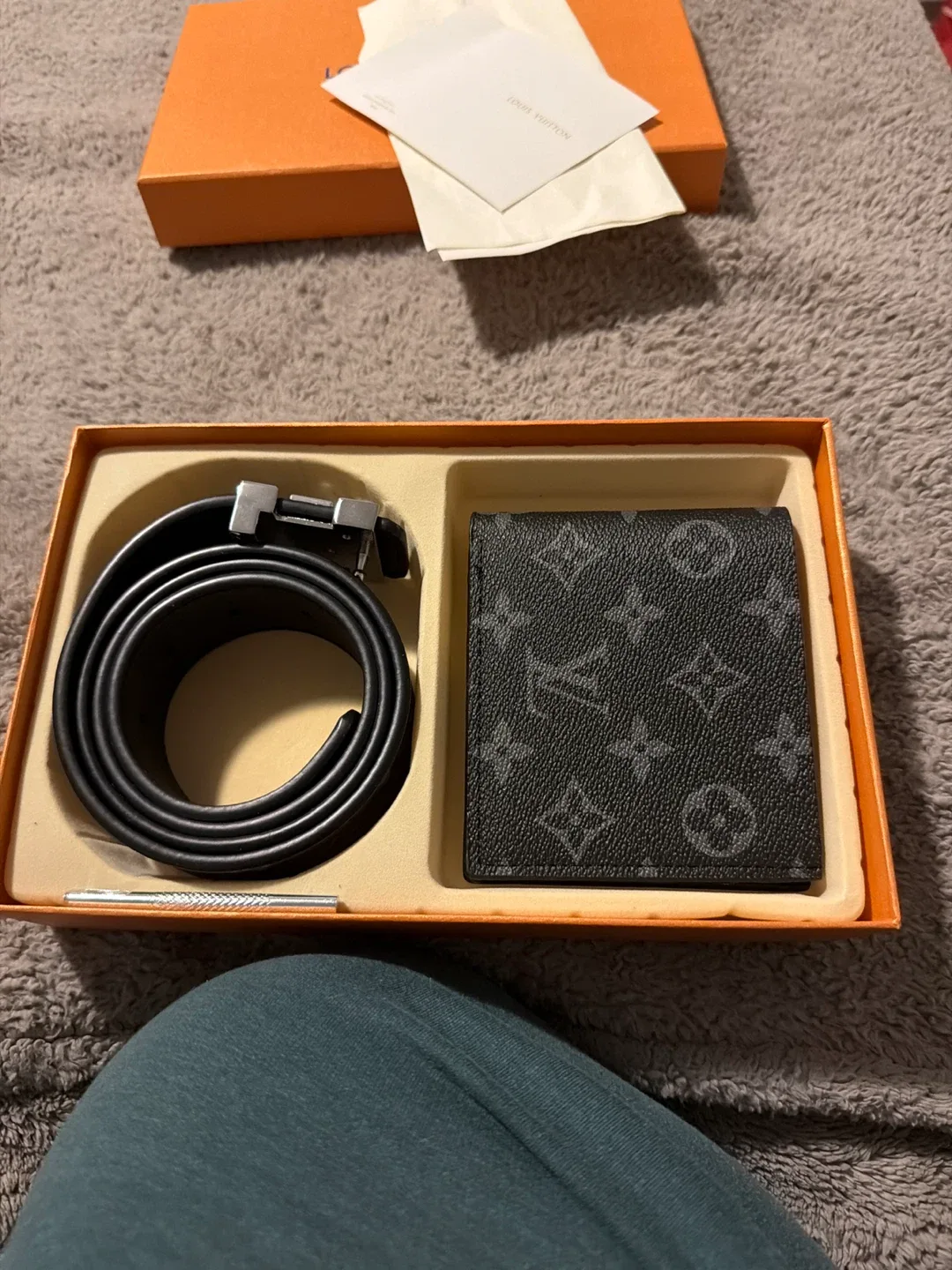 Louis Vuitton Belt and Wallet Set