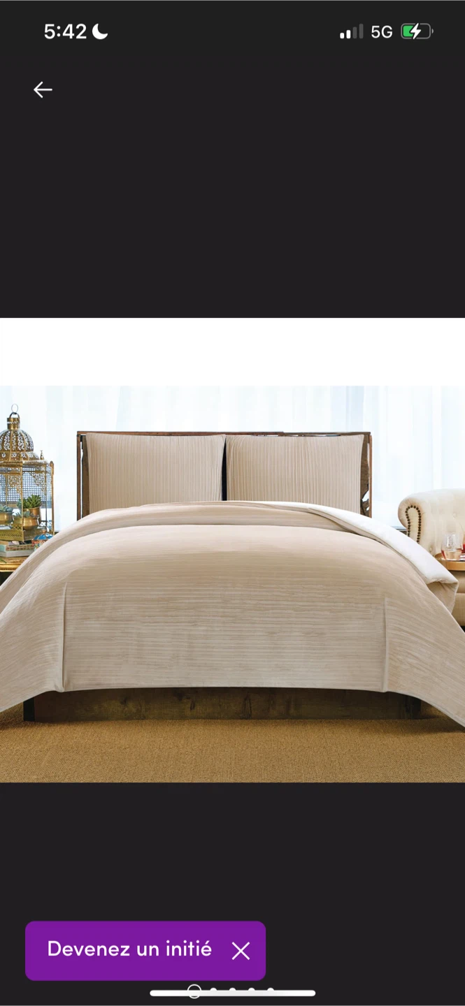 New Beige Bedding Set King