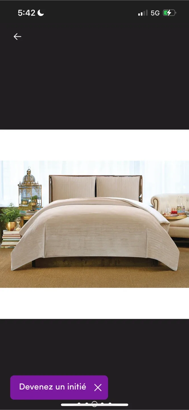 New Beige Bedding Set King image indicator(3)