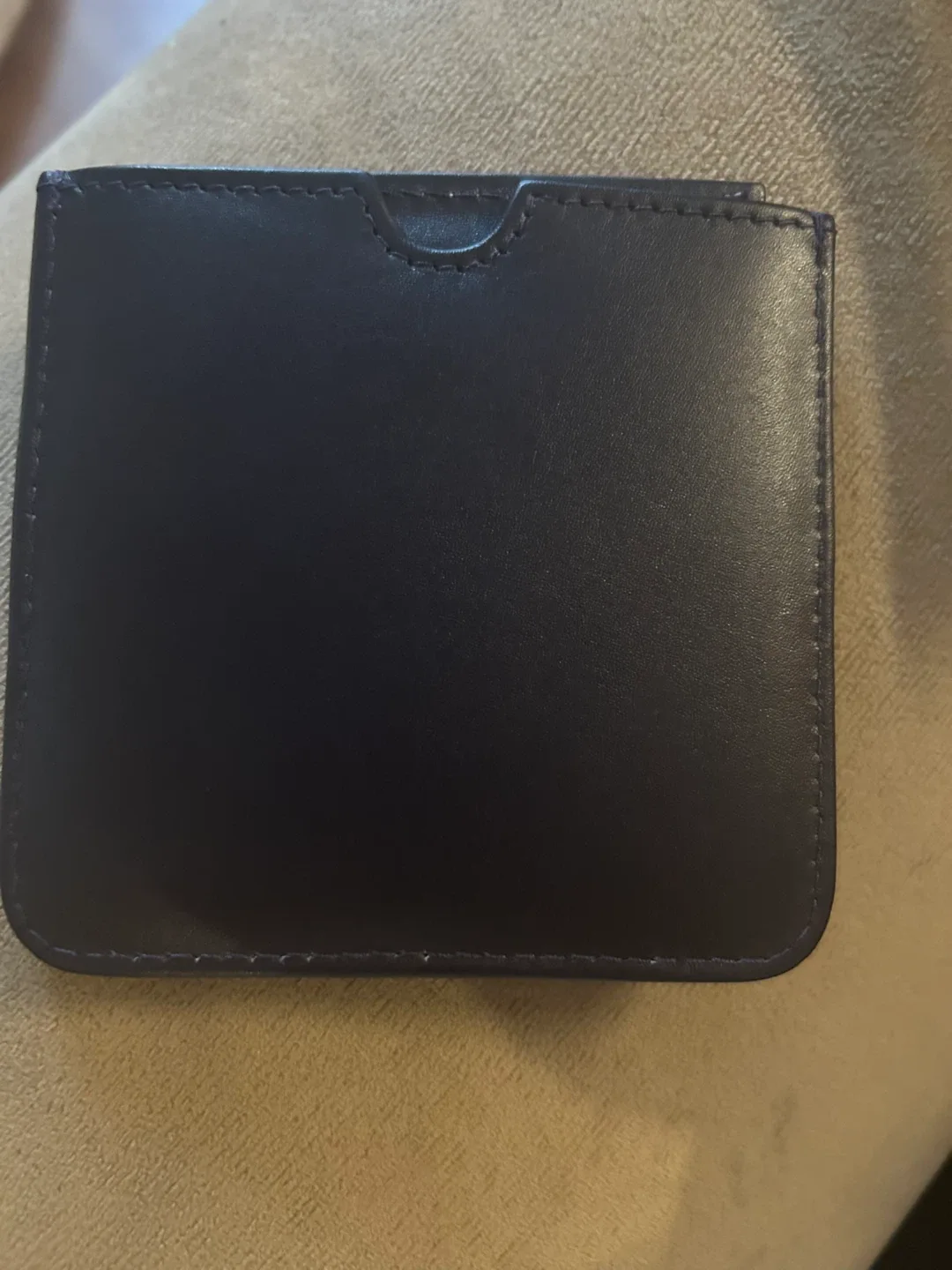 Cute Radley Buttons Black & Beige Leather Handbag Mirror image indicator(3)