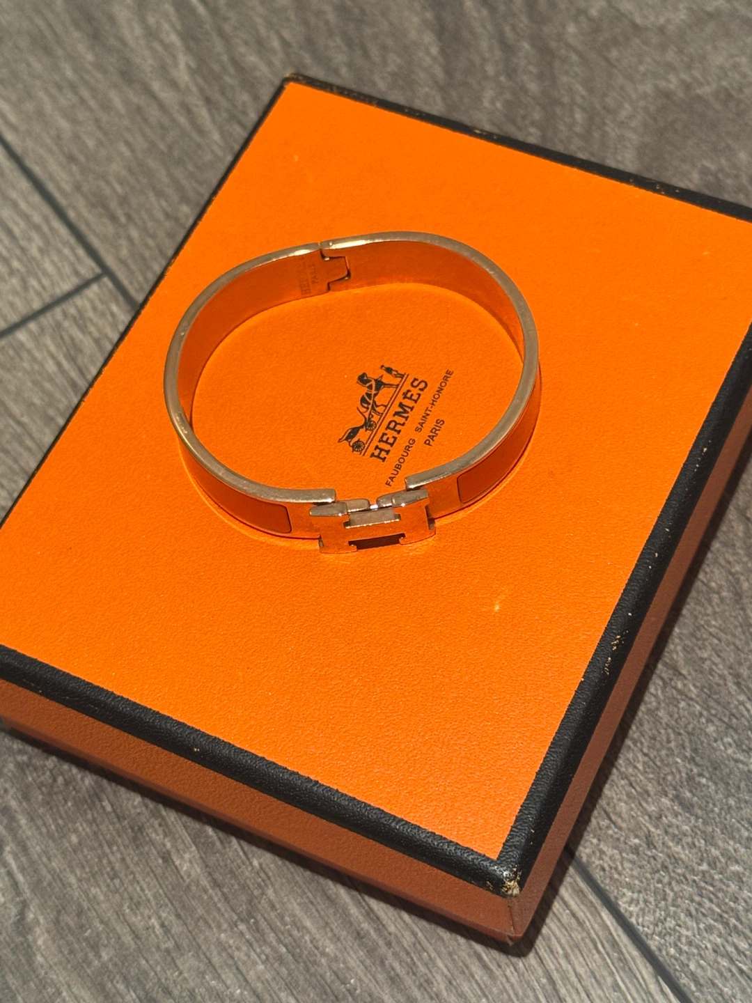 Hermès Clic H Bracelet Orange - photo 2