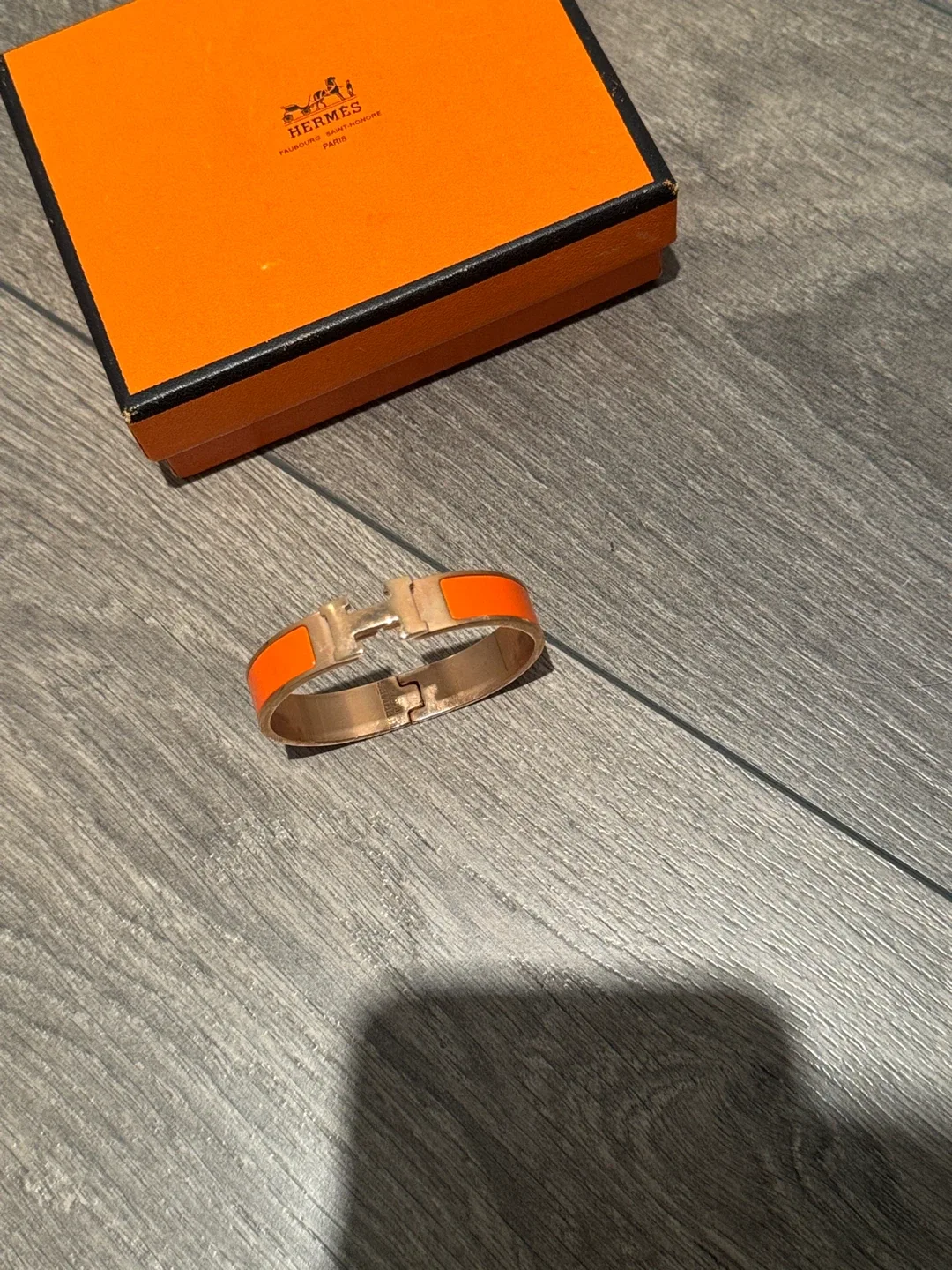 Hermès Clic H Bracelet Orange image indicator(3)