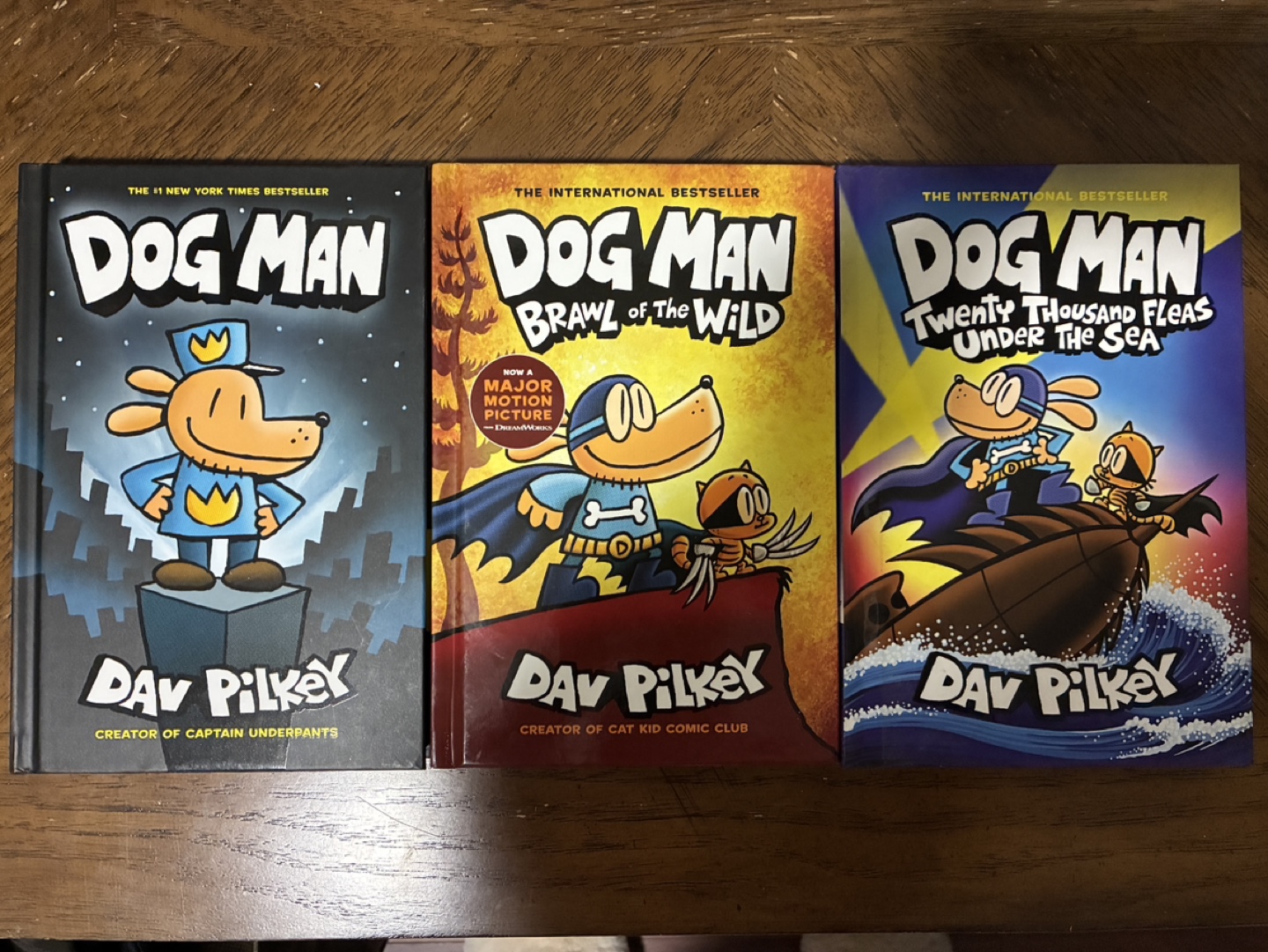 Dog Man hardcovers by Dav Pilkey