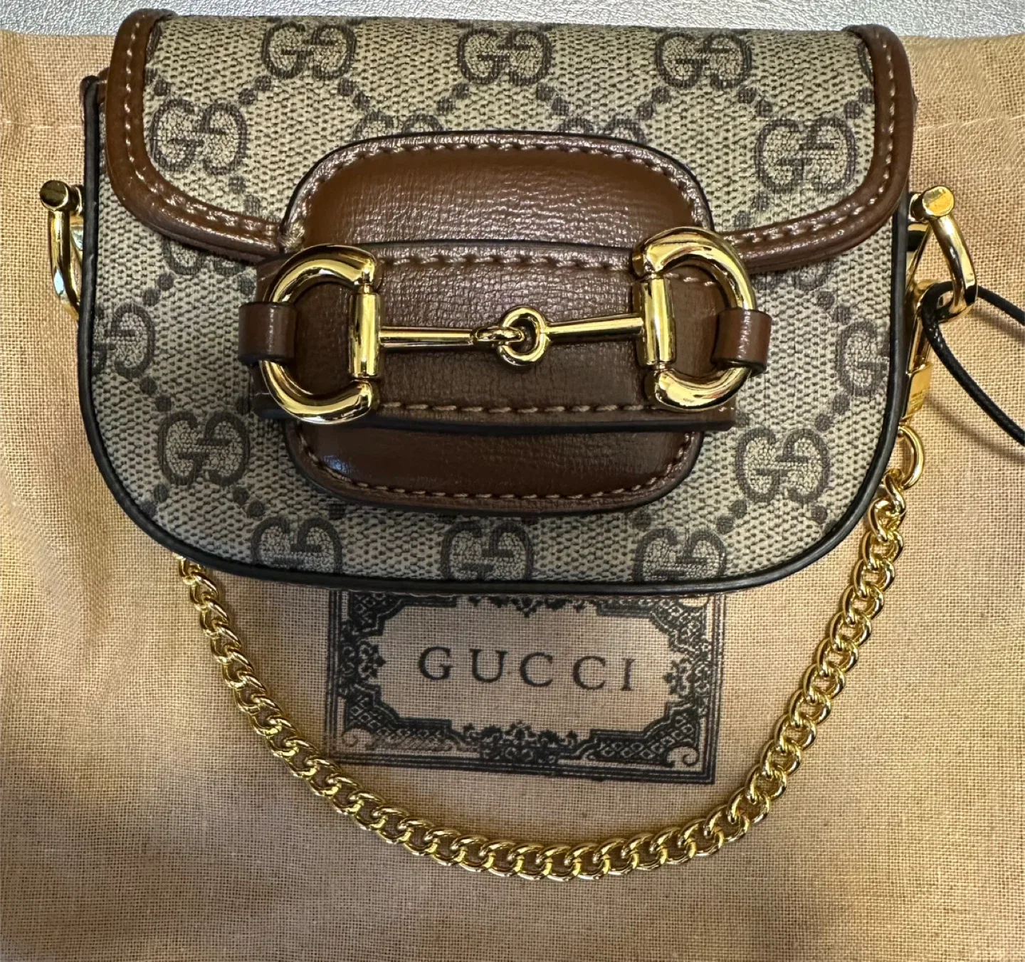 Gucci Horsebit 1955 Mini Bag unverified.