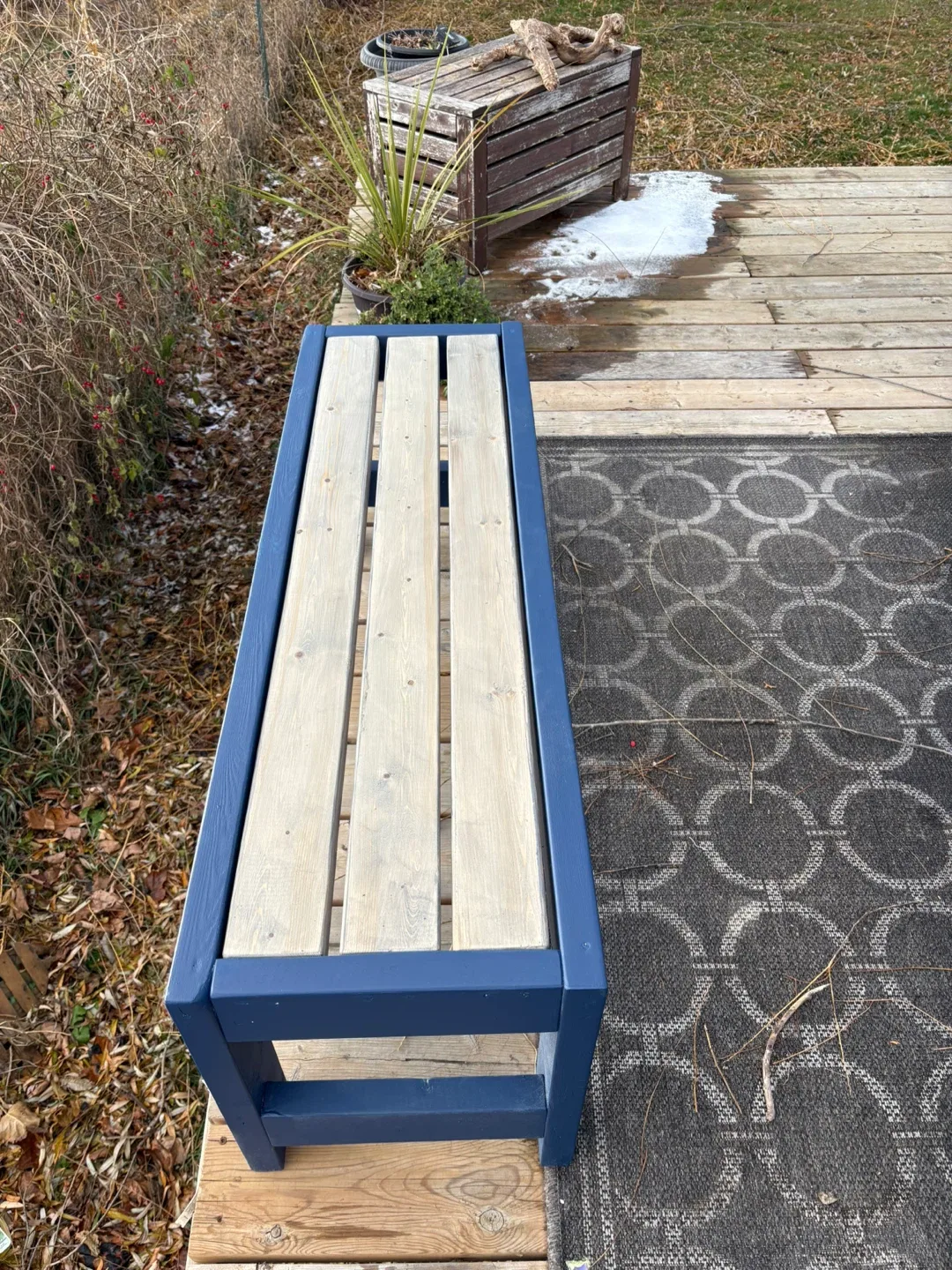 Outdoor Wooden Bench image indicator(4)