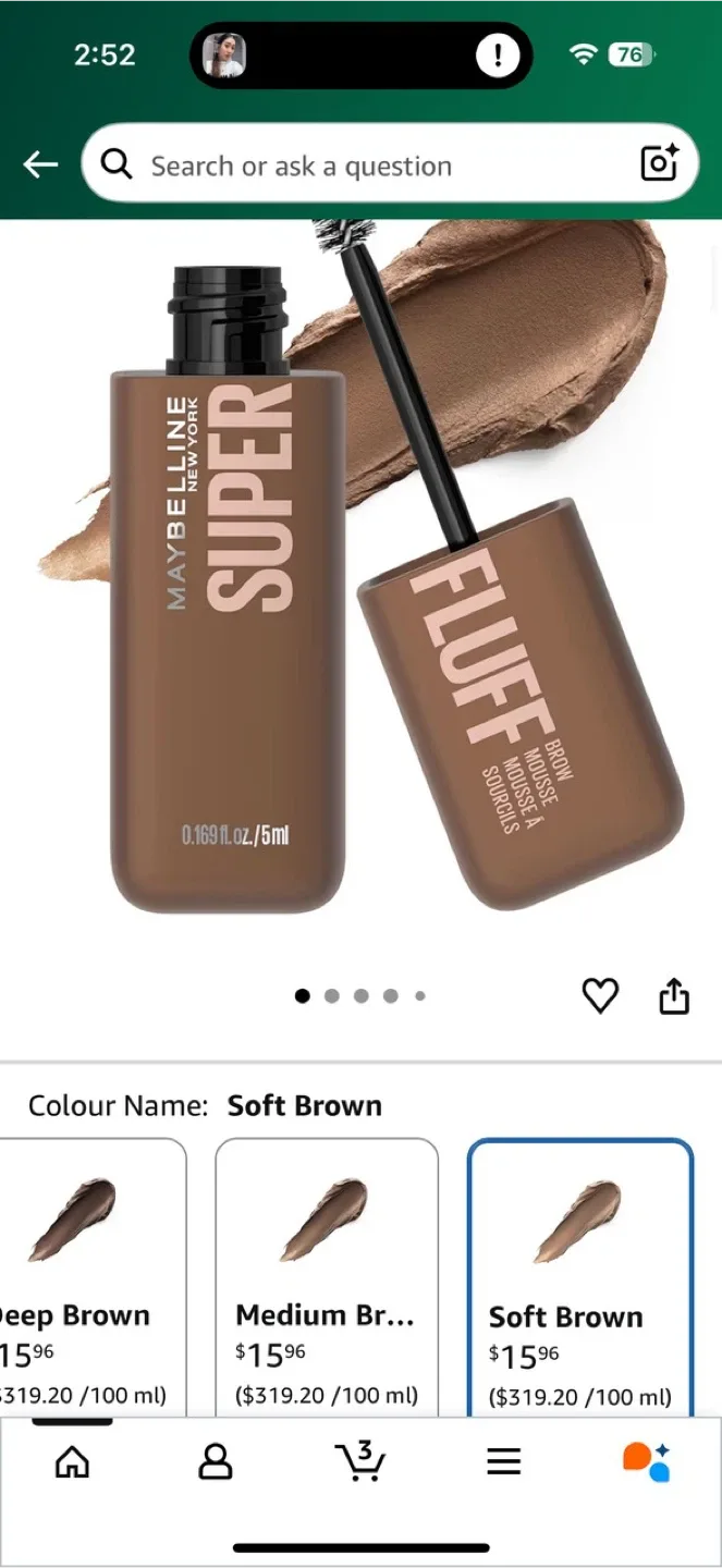 Maybelline Super Fluff Brow Mousse - Soft Brown