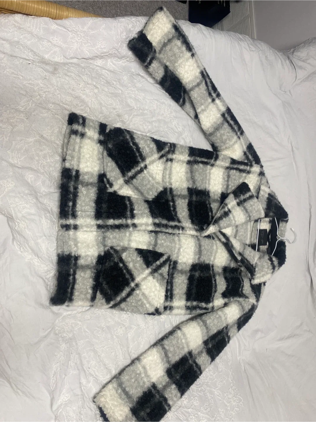 Zara Plaid Coat size xsmall