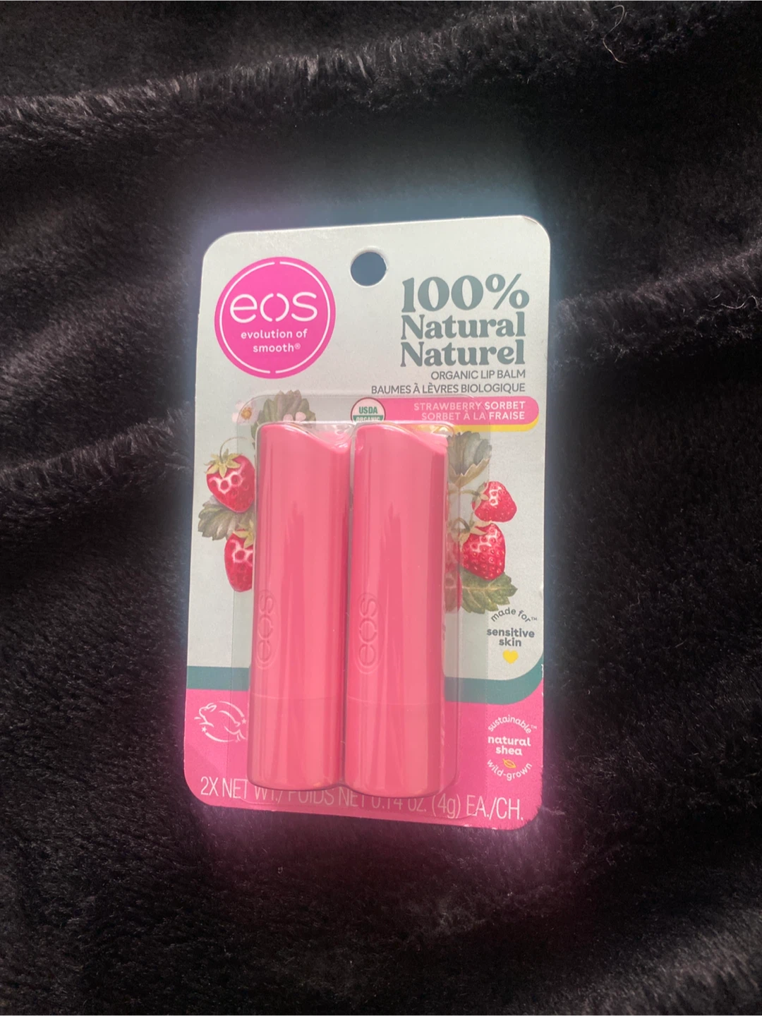 EOS Strawberry Sorbet Lip Balm Duo - New - photo 2