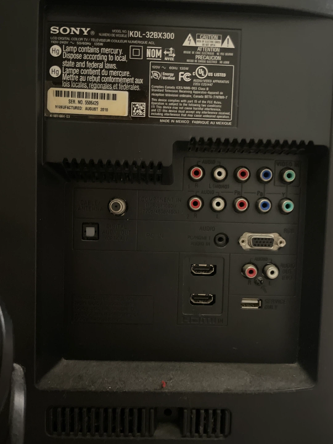 Sony Bravia KDL-32BX300 32" LCD TV - photo 2