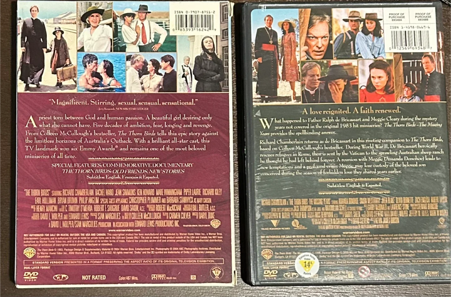 Thornbirds Collection DVD #Cleanout image indicator(2)