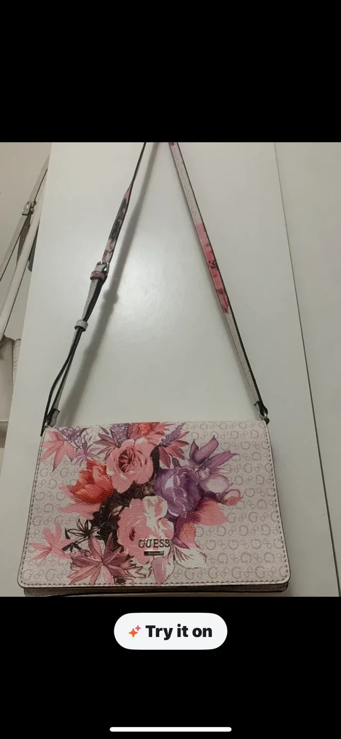 Guess Floral Print Crossbody Bag