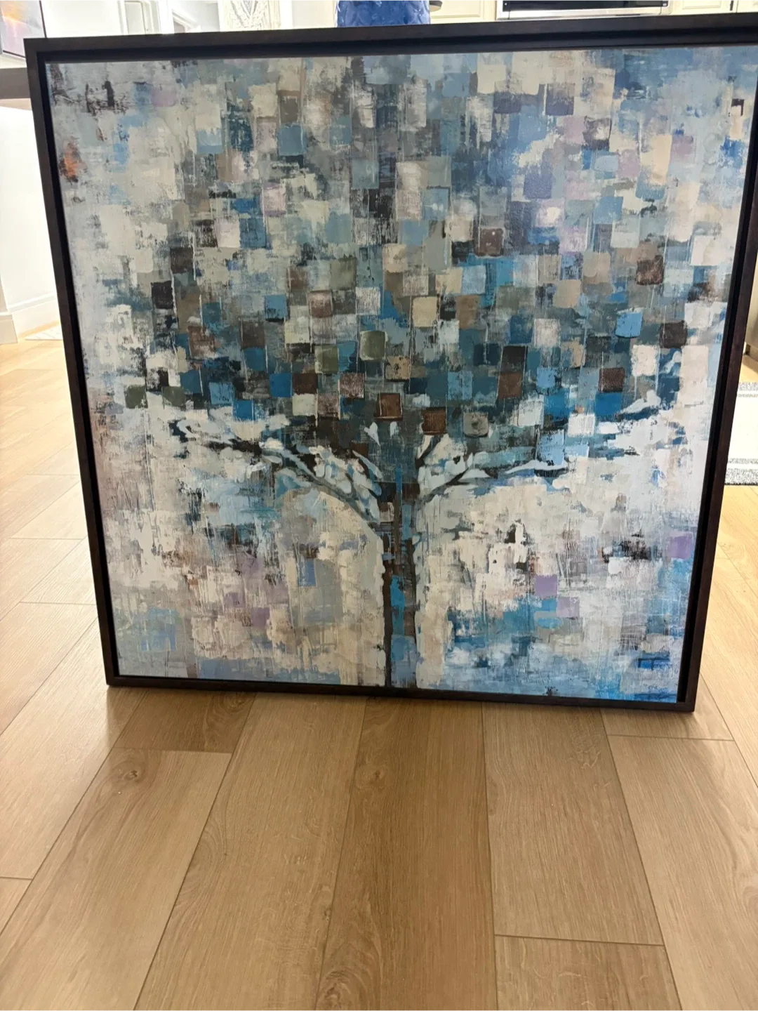 Framed Abstract Tree Art