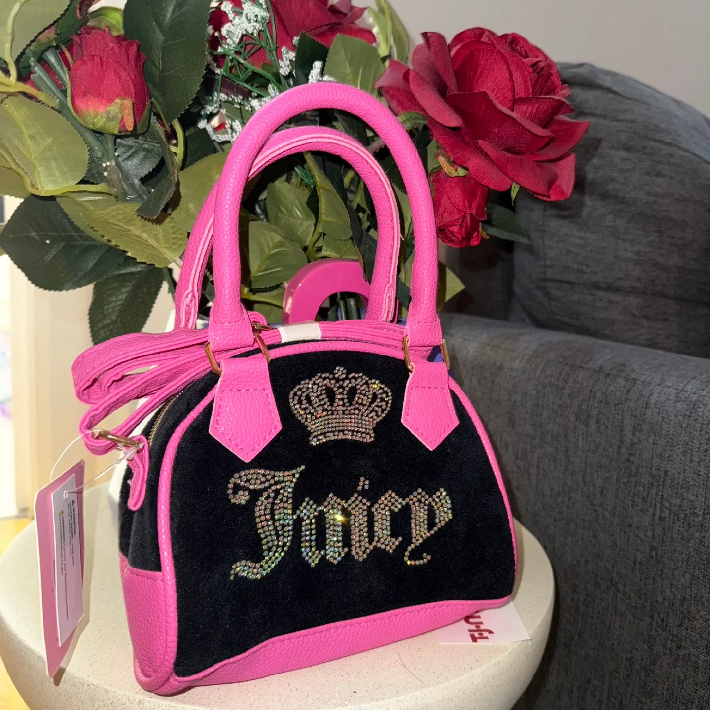Juicy Couture Pink & Black Handbag