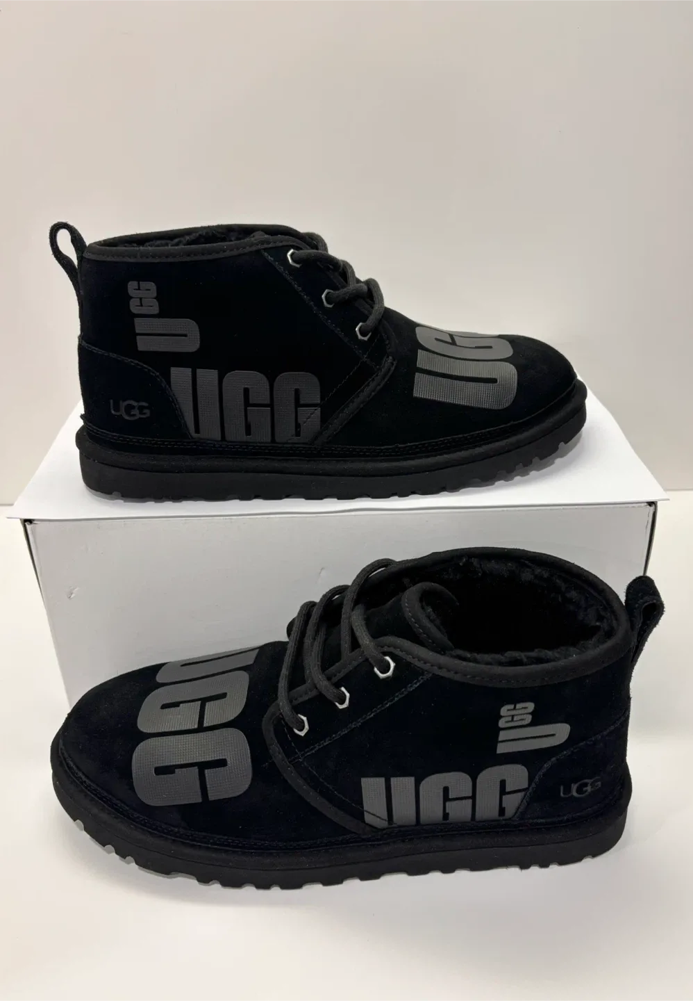 UGG Boots size 10 UGG Neumel Scatter Graphic boots in black image indicator(2)