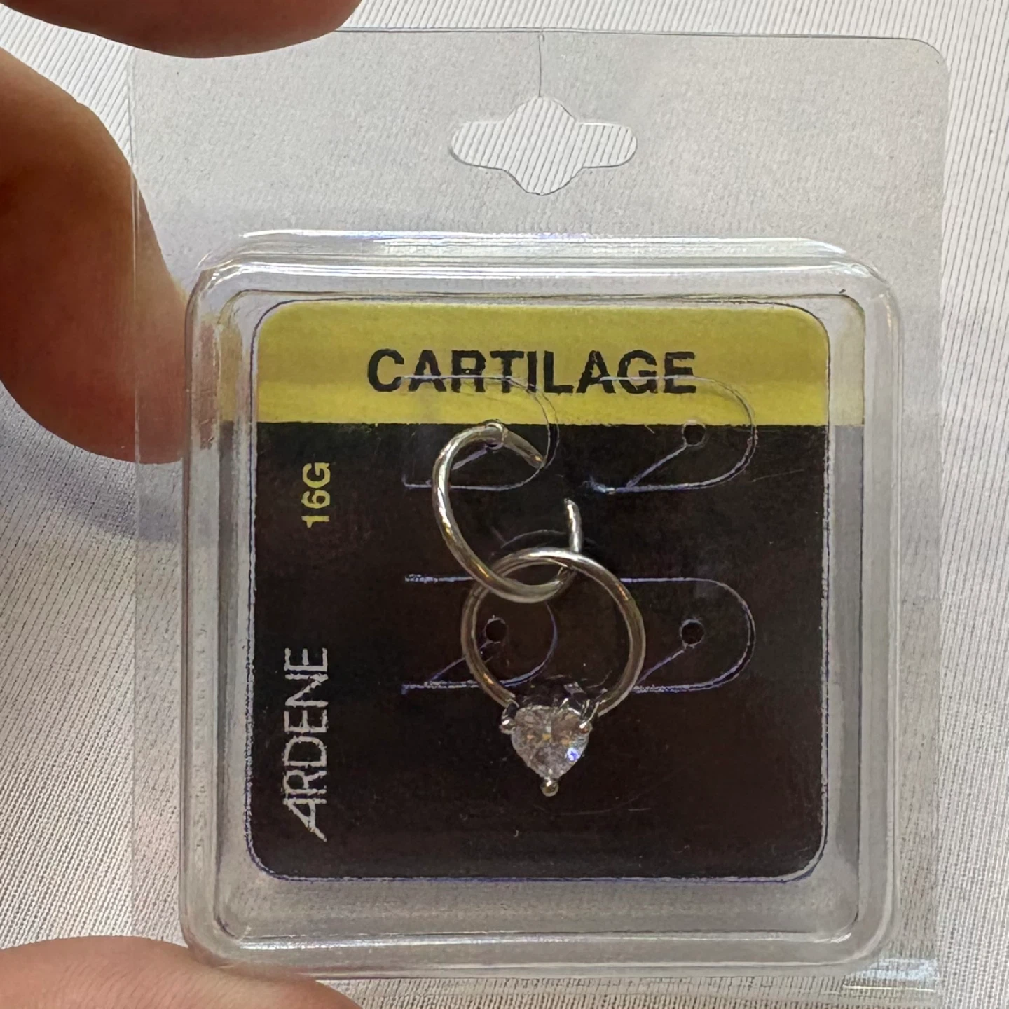 Ardene 14K Gold Plated Silver Cartilage Earring Set 16G Piercing - photo 2