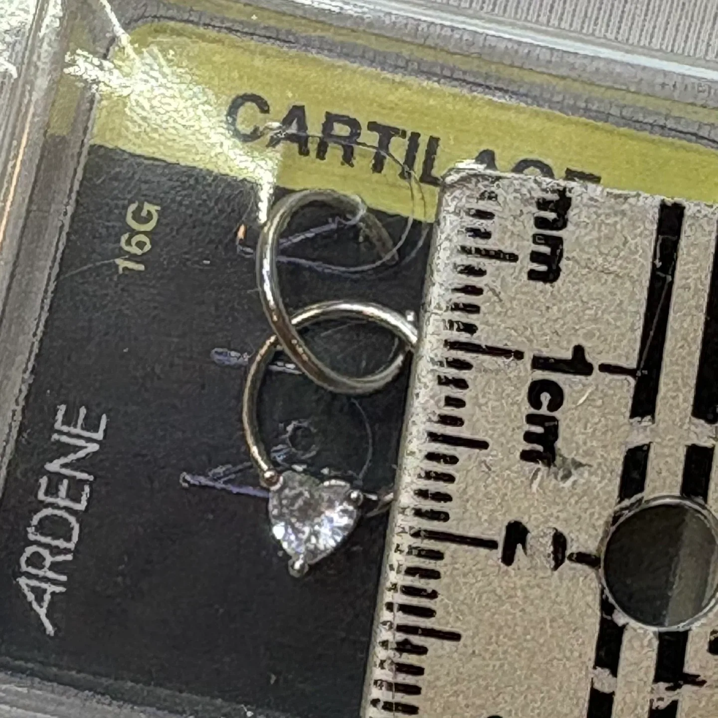 Ardene 14K Gold Plated Silver Cartilage Earring Set 16G Piercing image indicator(5)