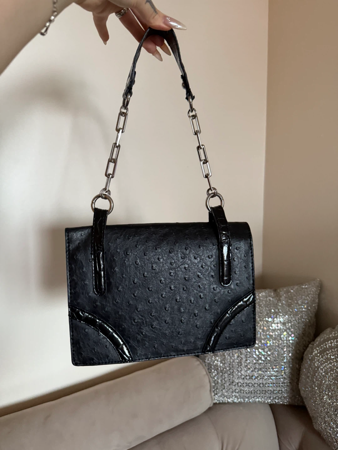 Guess Black vintage Chain Bag - photo 4