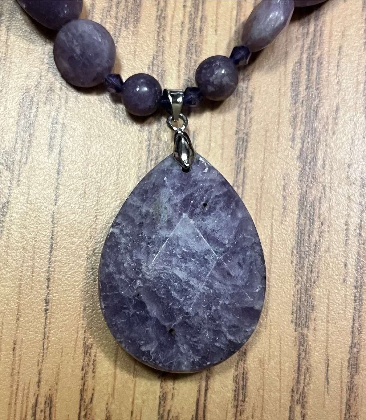 #Cleanout - Purple Stone Pendant Necklace image indicator(3)