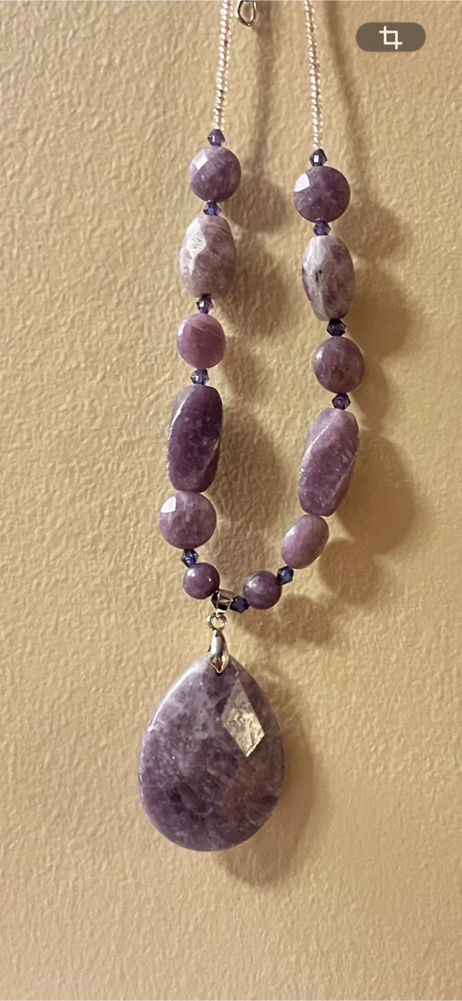 #Cleanout - Purple Stone Pendant Necklace image indicator(7)