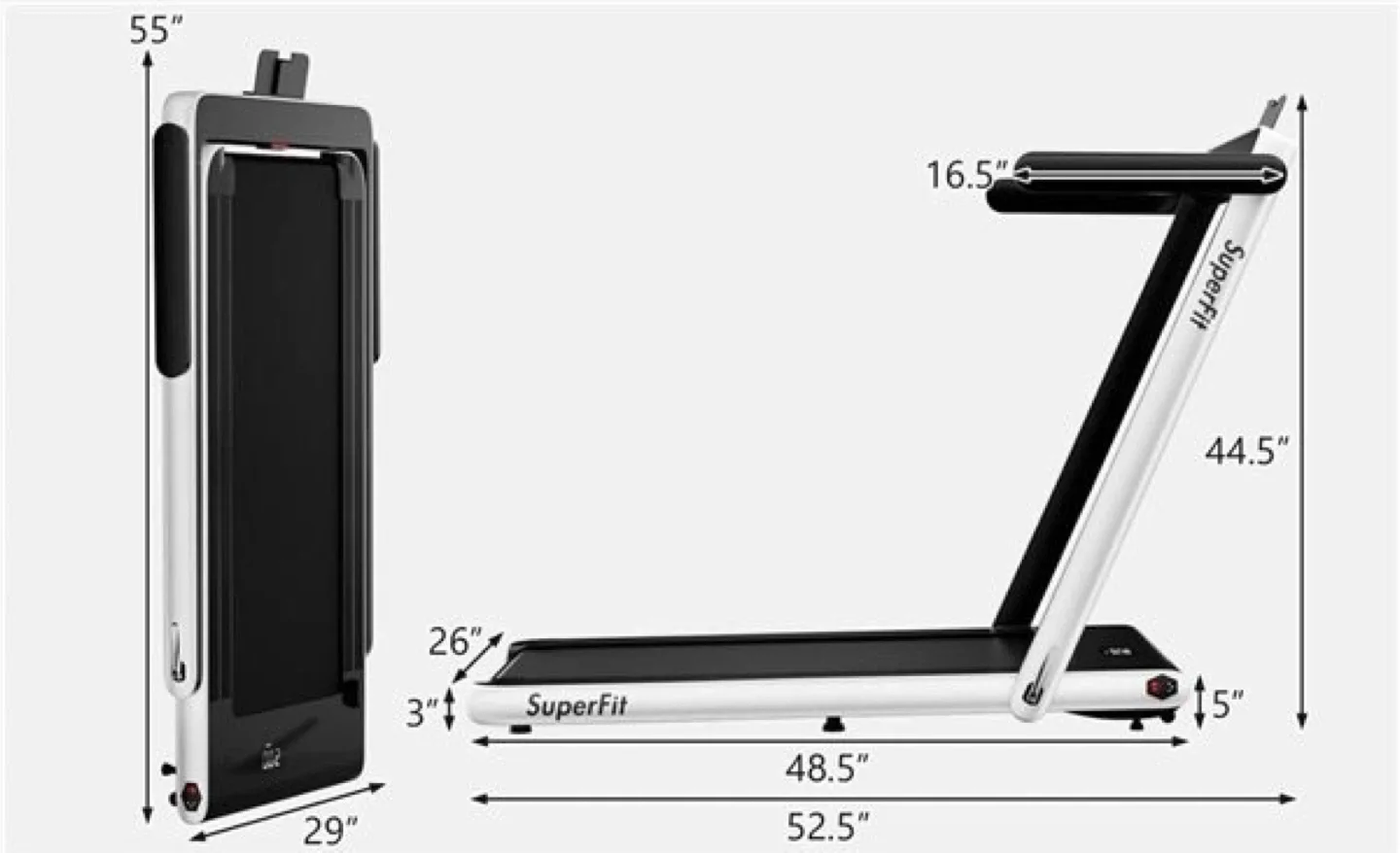 Superfit Folding Treadmill image indicator(3)