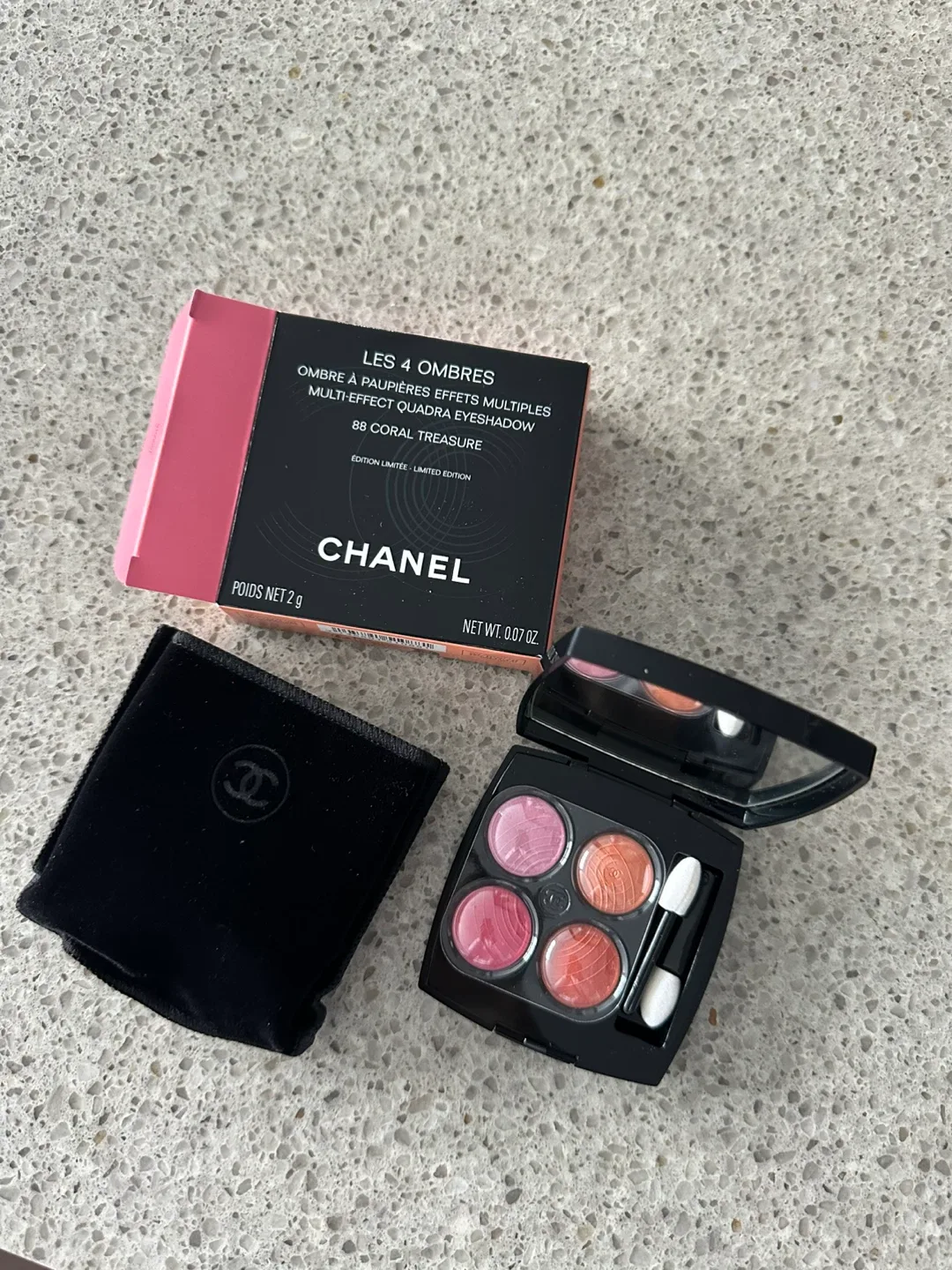 Chanel Les 4 Ombres 88 Coral Treasure Eyeshadow