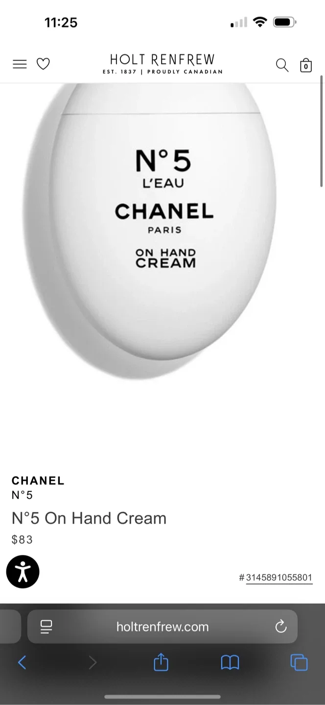 Chanel N°5 L'EAU On Hand Cream 50ml image indicator(2)