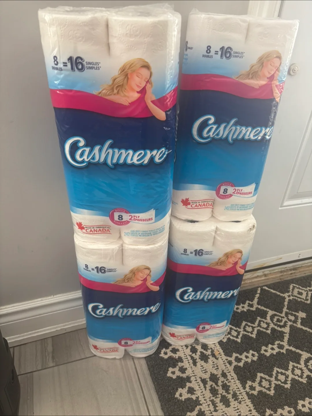 Cashmere 8=16 Rolls 2-Ply Toilet Paper x4