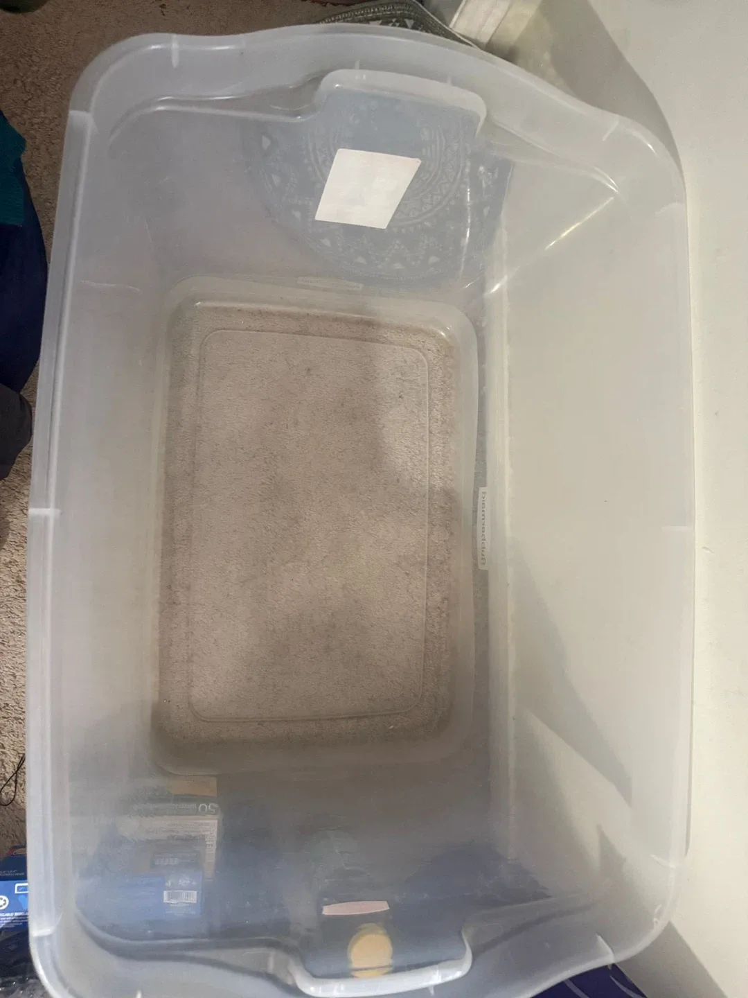 Rubbermaid 29 Gallon Clear Container