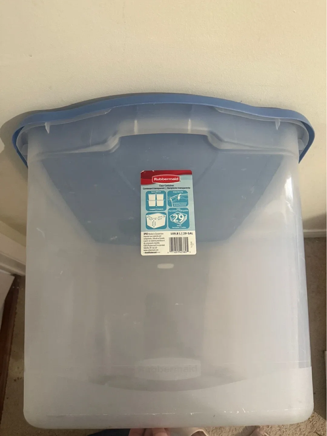 Rubbermaid 29 Gallon Clear Container image indicator(2)