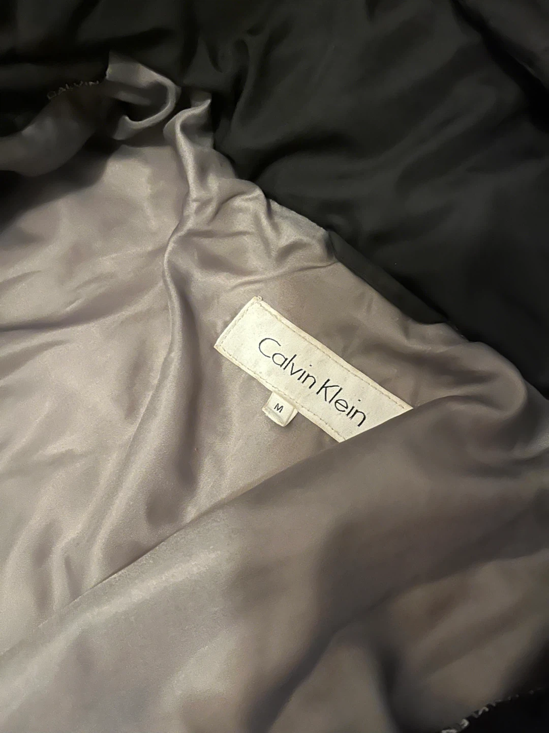 Calvin Klein Black Puffer Coat - Size M - photo 3
