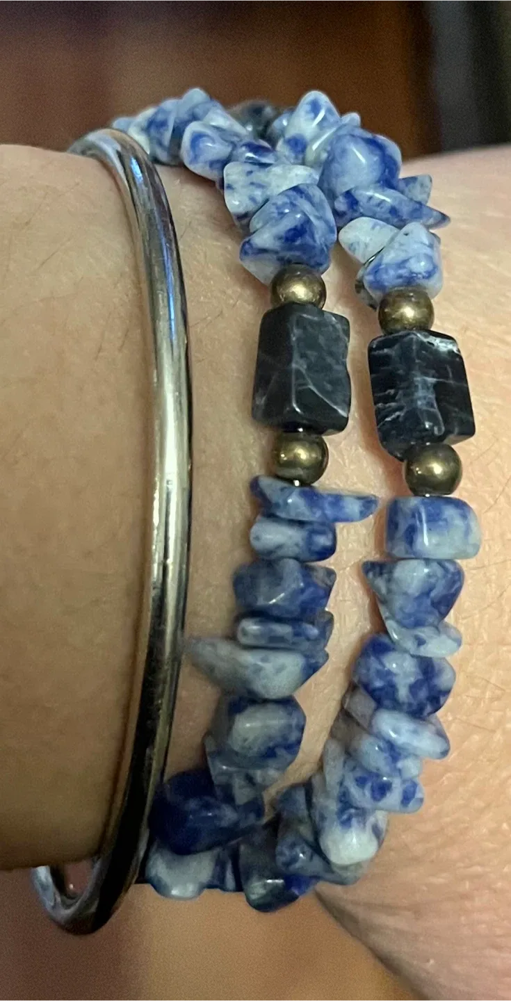 #Cleanout - Blue Stone Chip Bracelet image indicator(2)