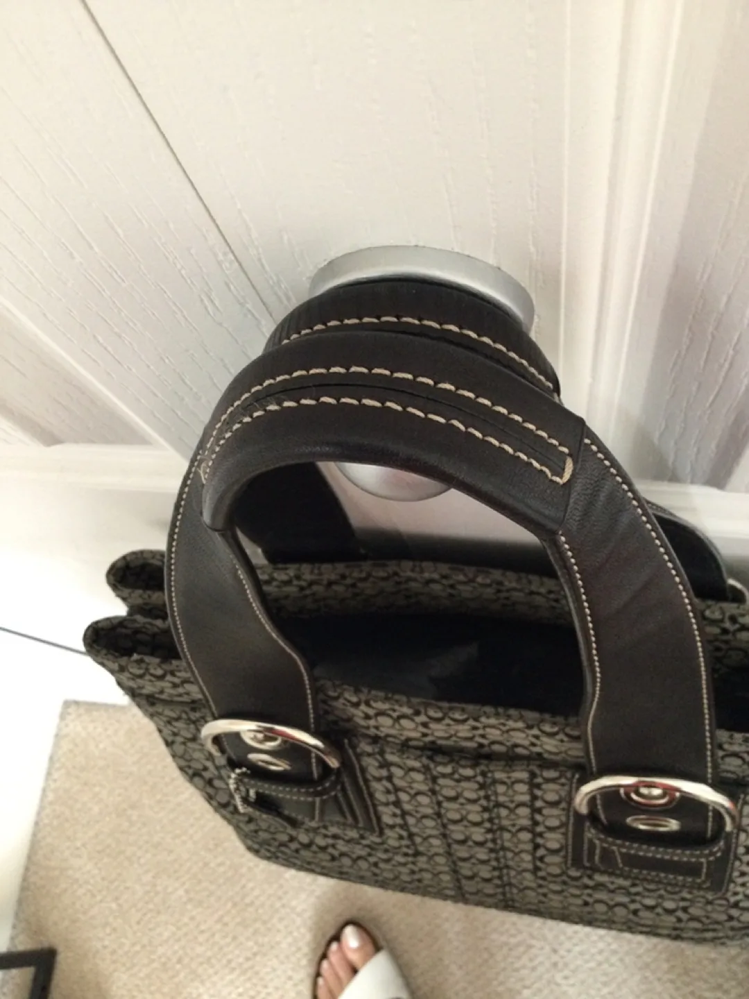 Coach Signature Tote Bag - Black/Grey image indicator(2)