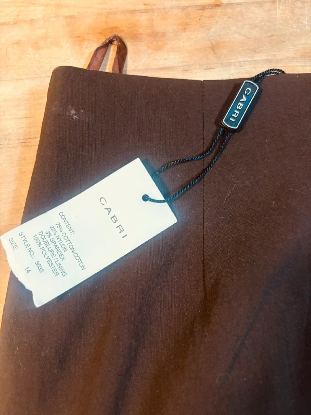 Cabri Brown Pencil Skirt - Size 14 image indicator(3)