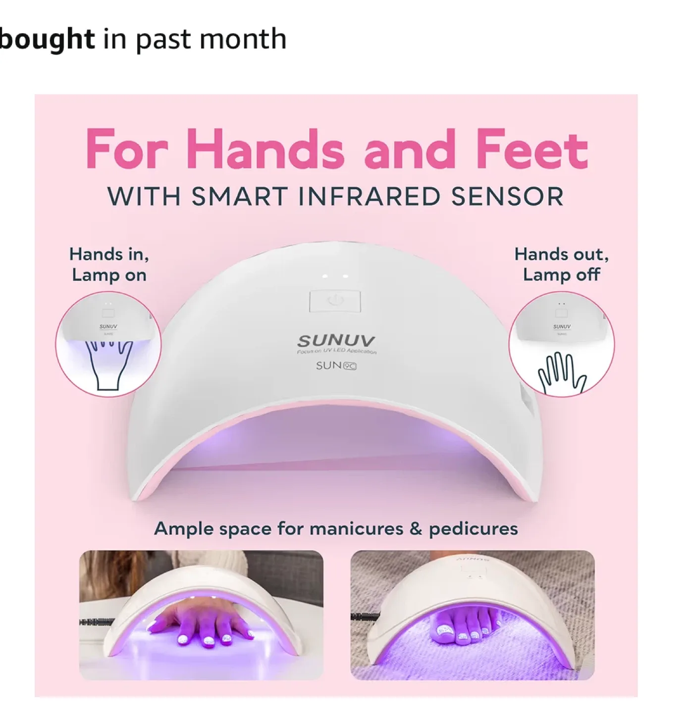 SUNUV SUNone 2-in-1 UV LED Nail Lamp - Pink image indicator(5)