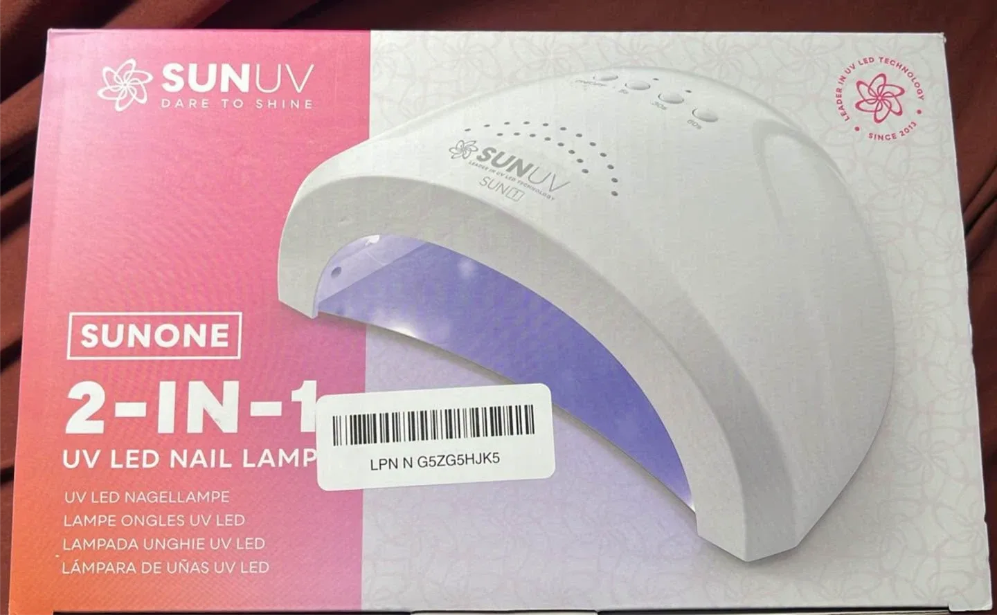 SUNUV SUNone 2-in-1 UV LED Nail Lamp - Pink image indicator(2)