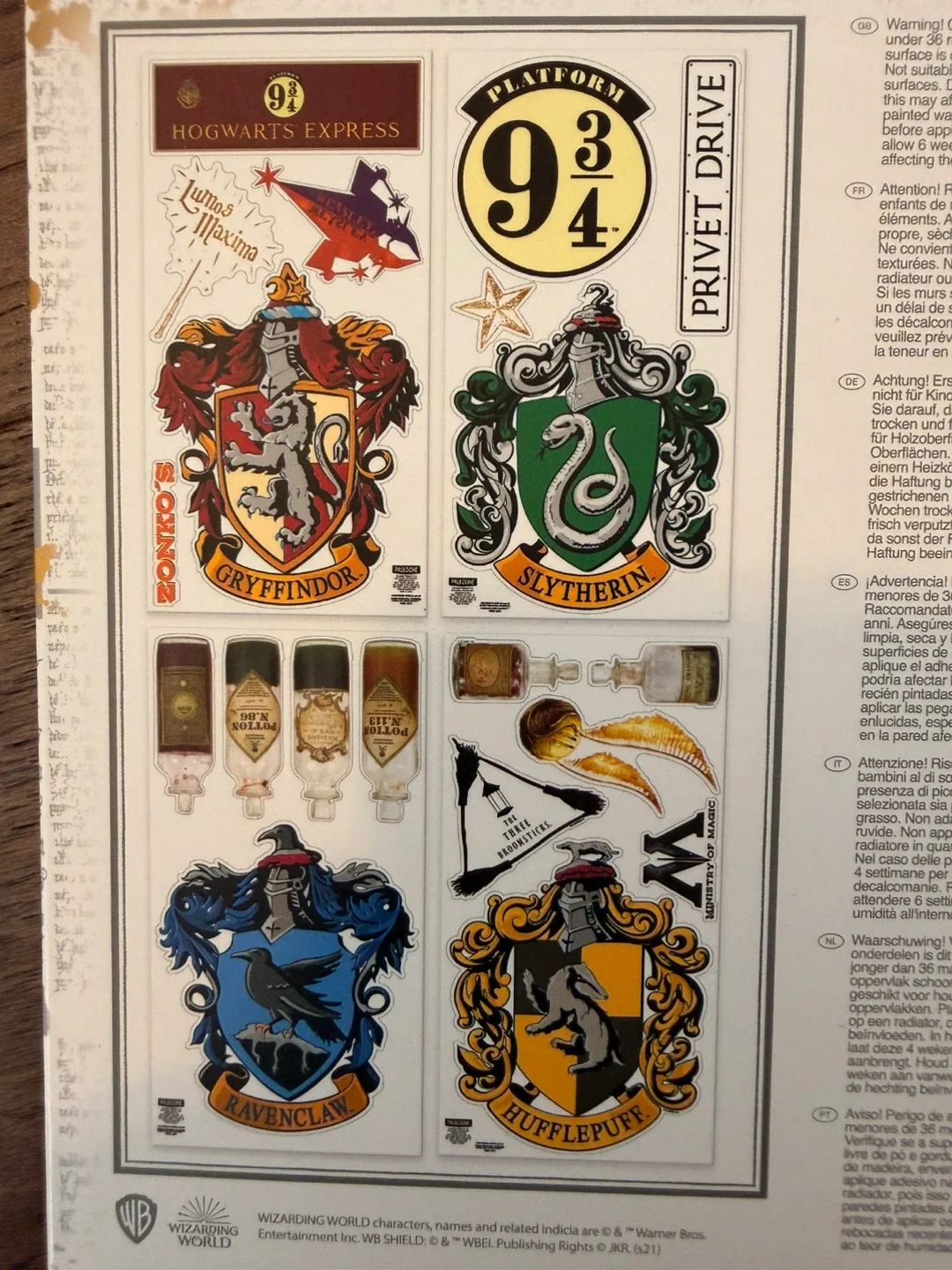Brand New in Box Harry Potter Wall Decals image indicator(4)