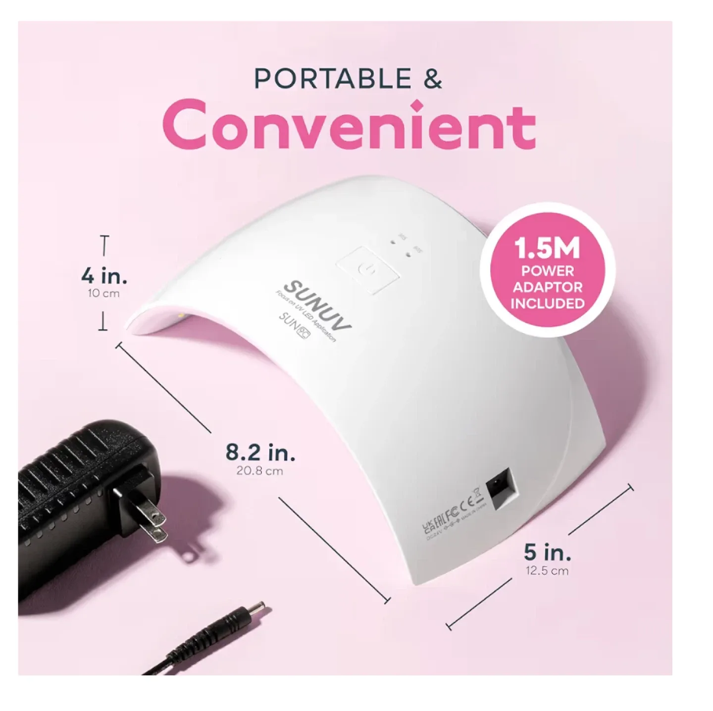 SUNUV SUNone 2-in-1 UV LED Nail Lamp - Pink image indicator(7)