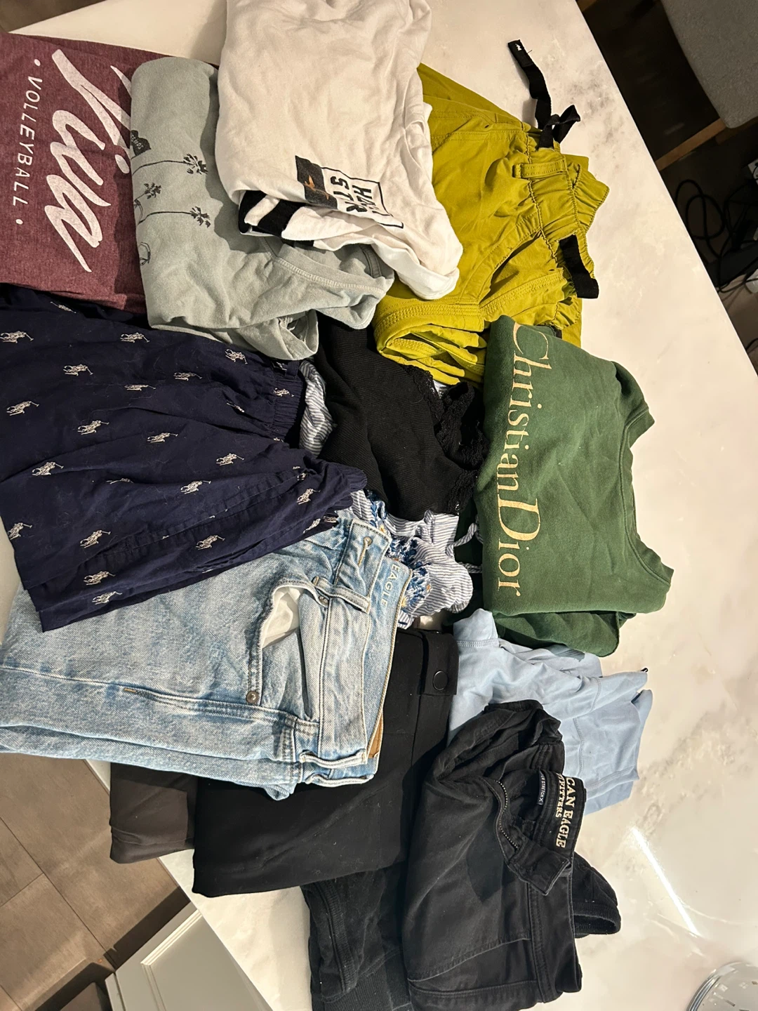 Mixed Clothing Lot - Christian Dior, American Eagle