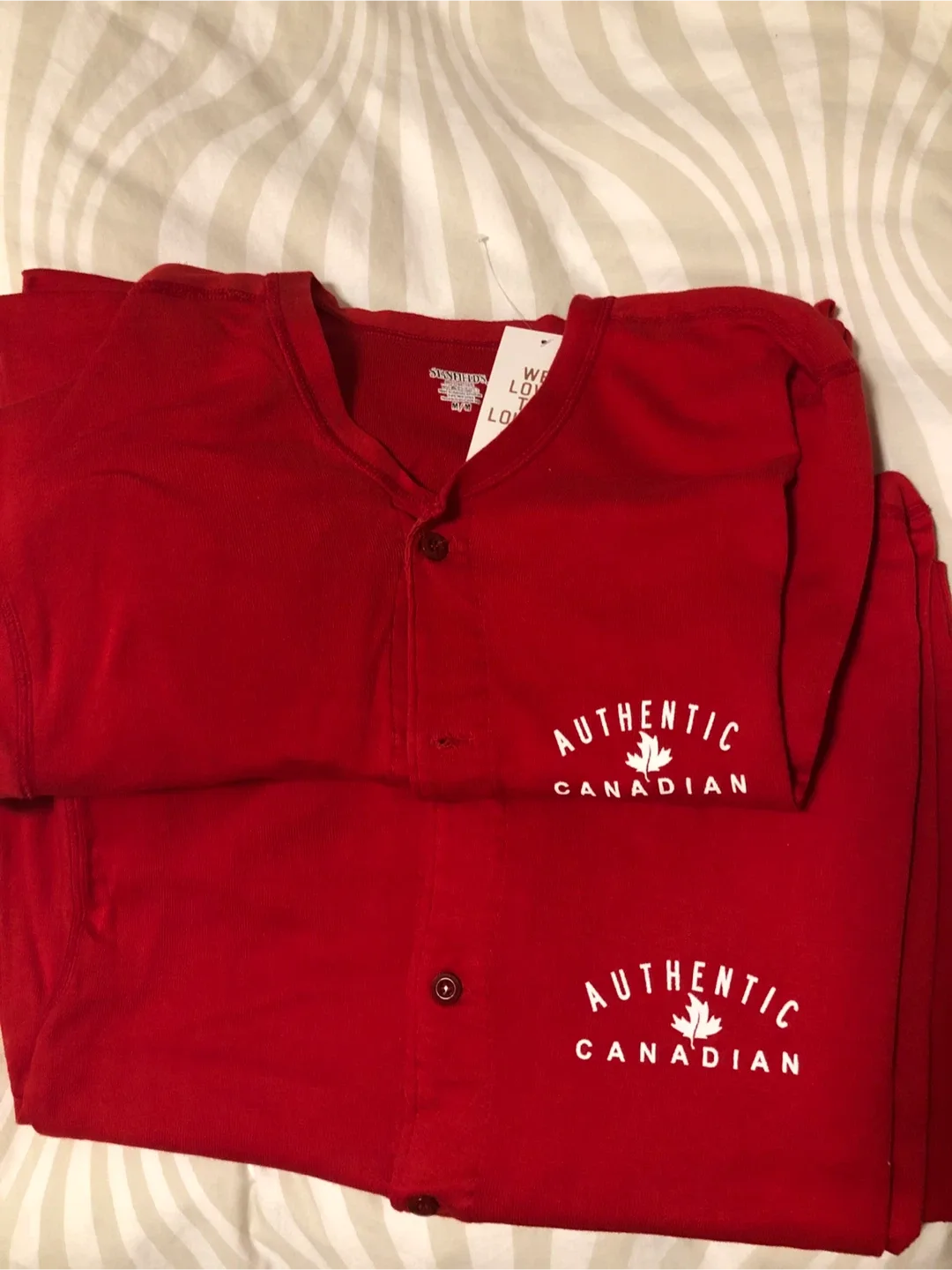 Unisex Red Canada jumpsuit