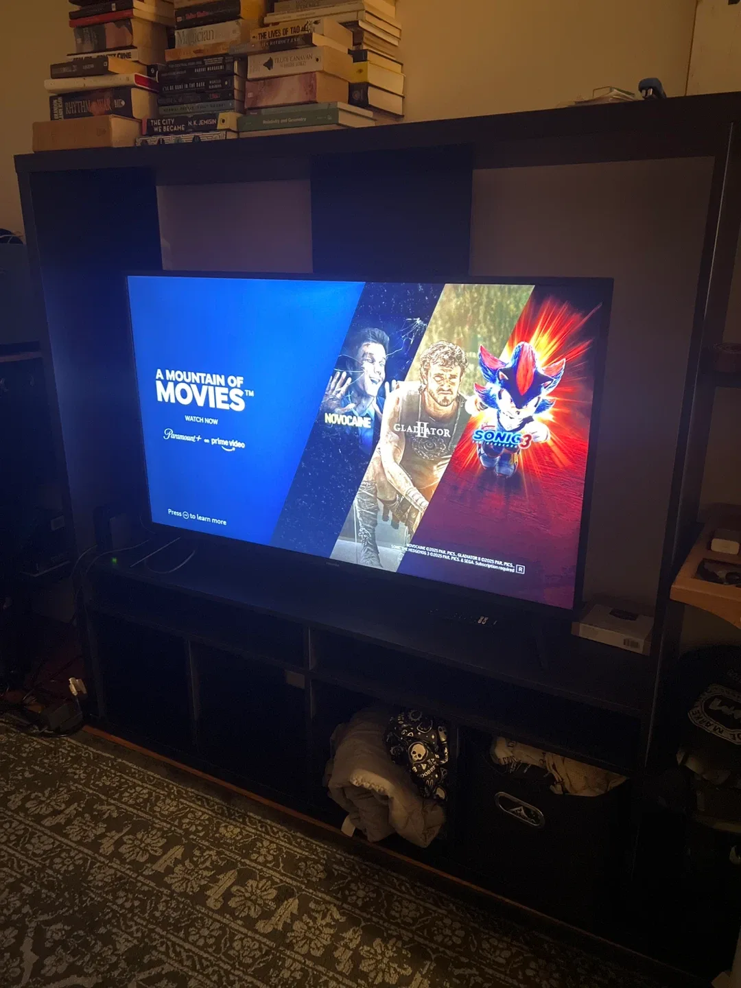 Black TV Stand / Entertainment Unit -MOVING OUT SALE ✈️ image indicator(10)