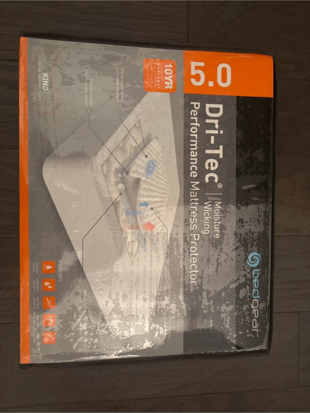 bedgear Dri-Tec King Mattress Protector - NEW