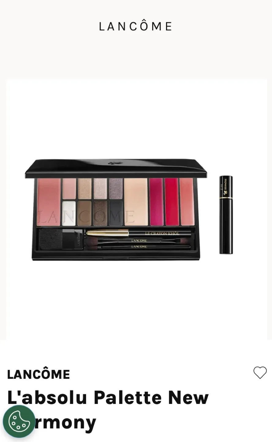 Lancôme L'absolu Palette New Harmony