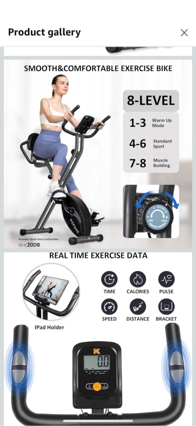 KEPANE Folding Recumbent Exercise Bike - photo 5