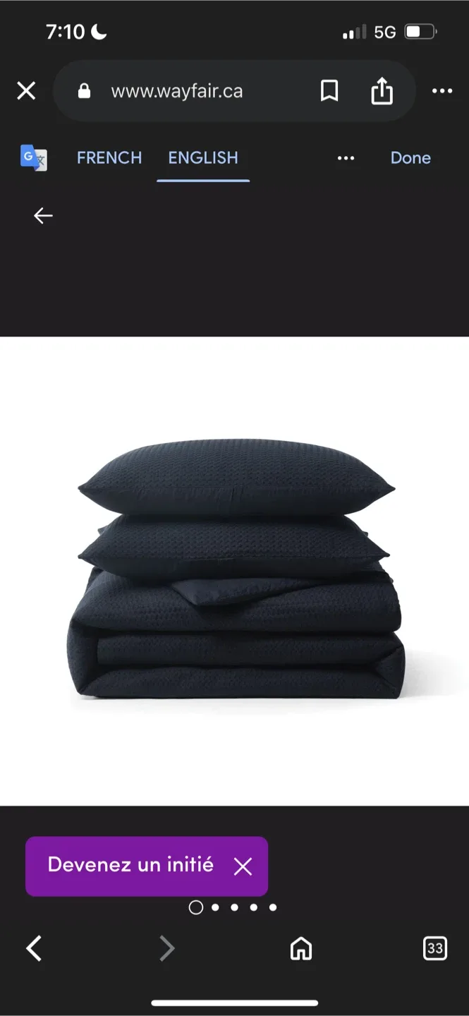 New DKNY Queen  3-Piece 100% Cotton Comforter Set