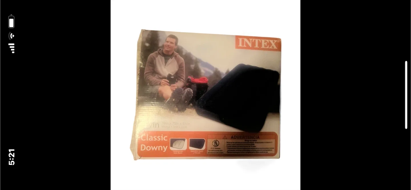 Intex Classic Downy Airbed - Twin Size