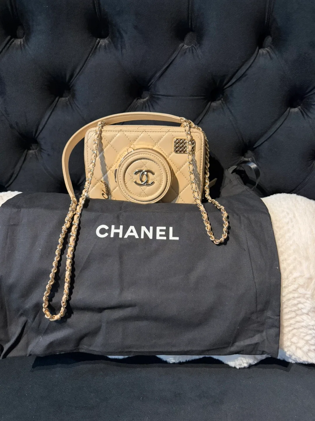 Chanel Camera Bag Beige
